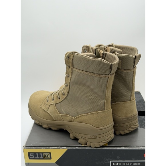 5.11 Tactical Speed 3.0 8" Boots Mens 14 Desert Coyote Combat Hiking Side Zip - Picture 6 of 11